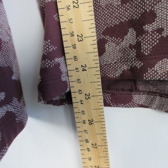 Lululemon Men Surge Warm 1/2 Zip Sweater Top S Camo Red Thumbholes Running 306 - Picture 8 of 9
